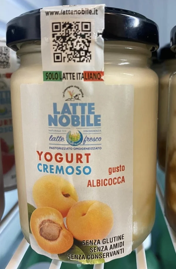 yogurt da latte nobile all'albicocca scheda prodotto