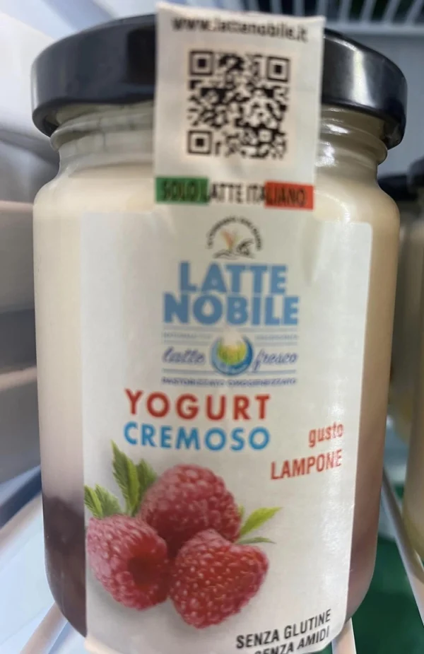 yogurt da latte nobile lampone scheda prodotto